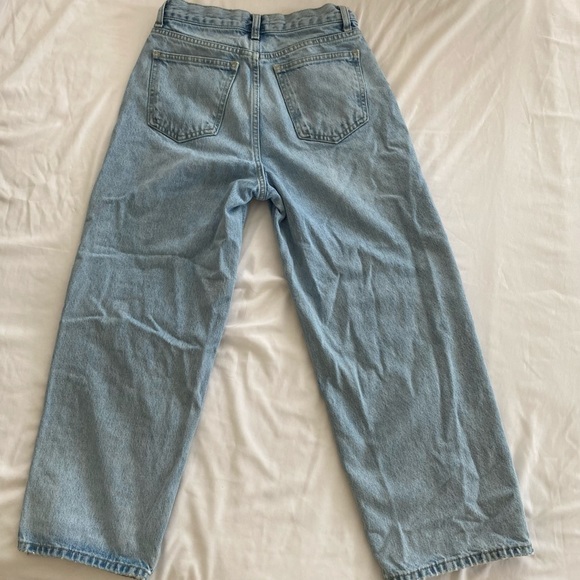 Zara high rise wide leg cropped jeans - Picture 3 of 8